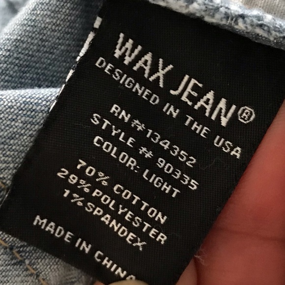 NWT Wax Jean Collection Women's Blue Cargo Jeans 13/31 - Picture 7 of 7